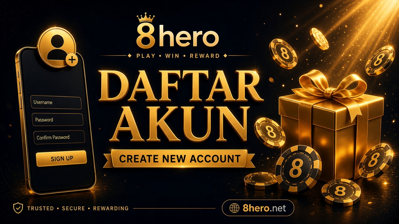 8hero Daftar Akun - Create a New Account