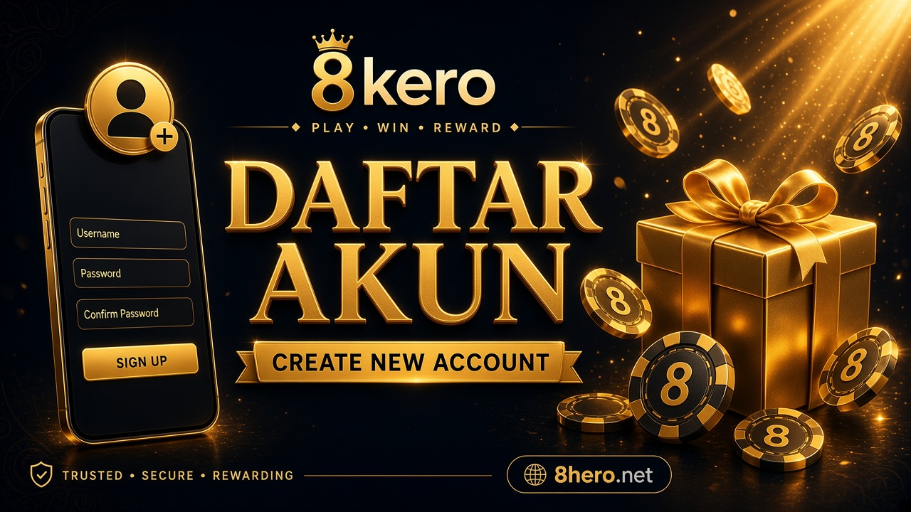 8kero Daftar Akun - Create a New Account