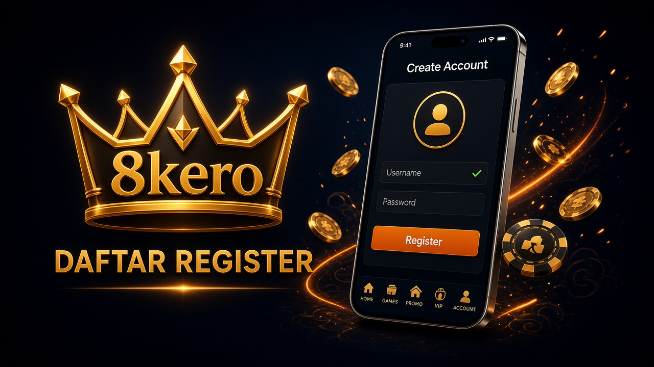 8kero Daftar - Register Your Official Account